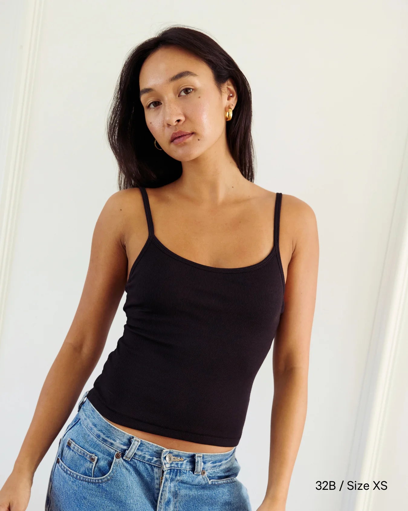Ribbed Bra Top - Black