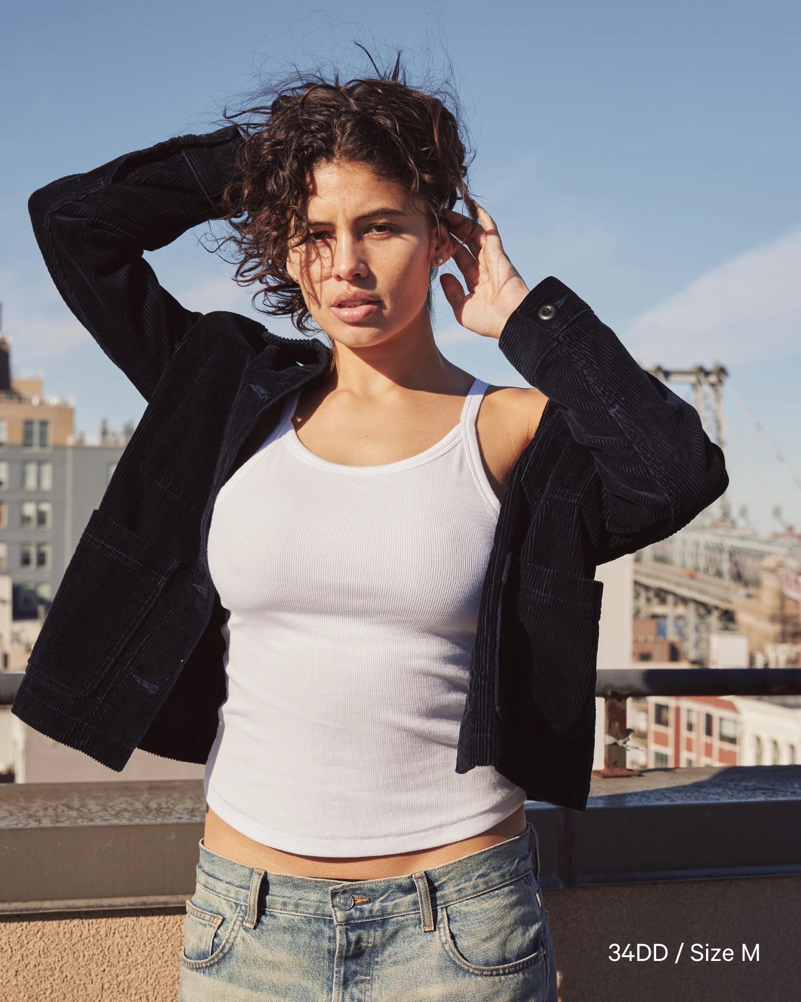 High Neck Bra Top - White