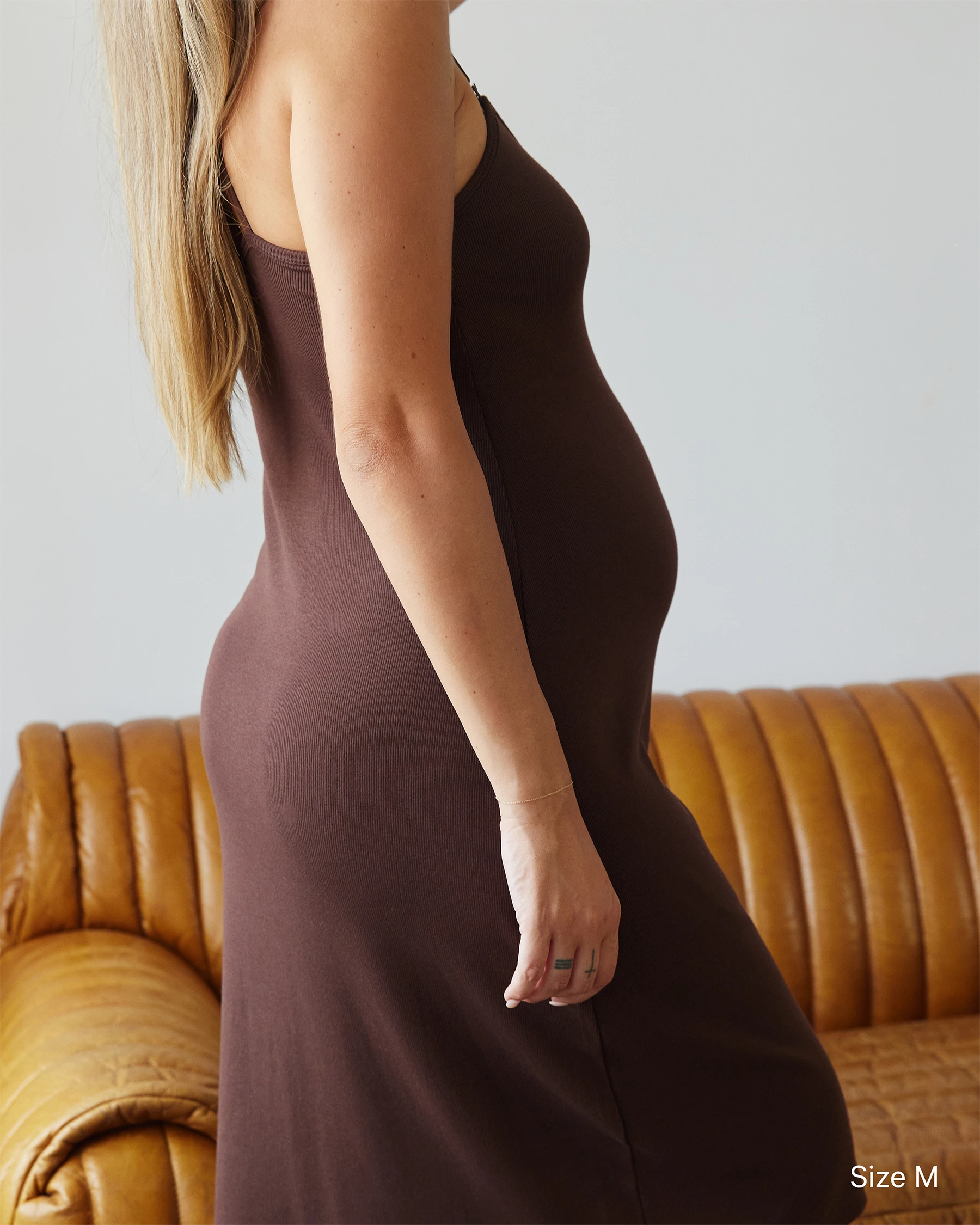 The Nursing Dress - Cocoa Brown