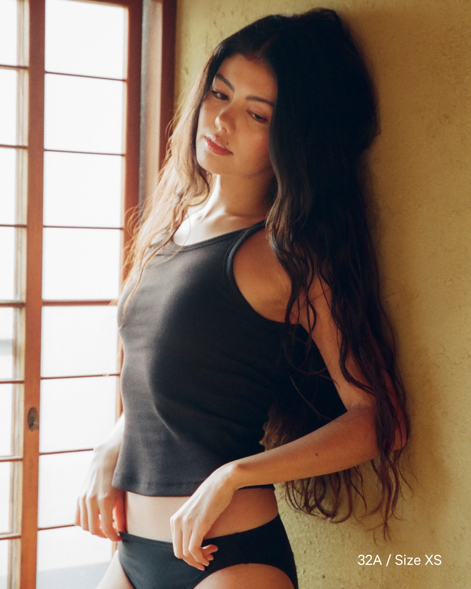 High Neck Bra Top - Black