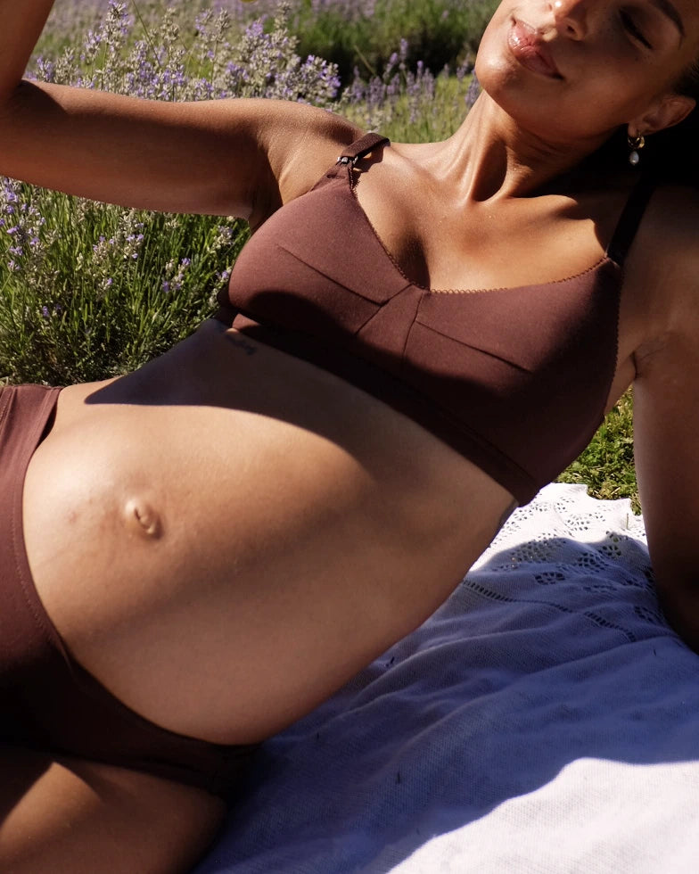 Luxe Nursing Bra - Cocoa Brown
