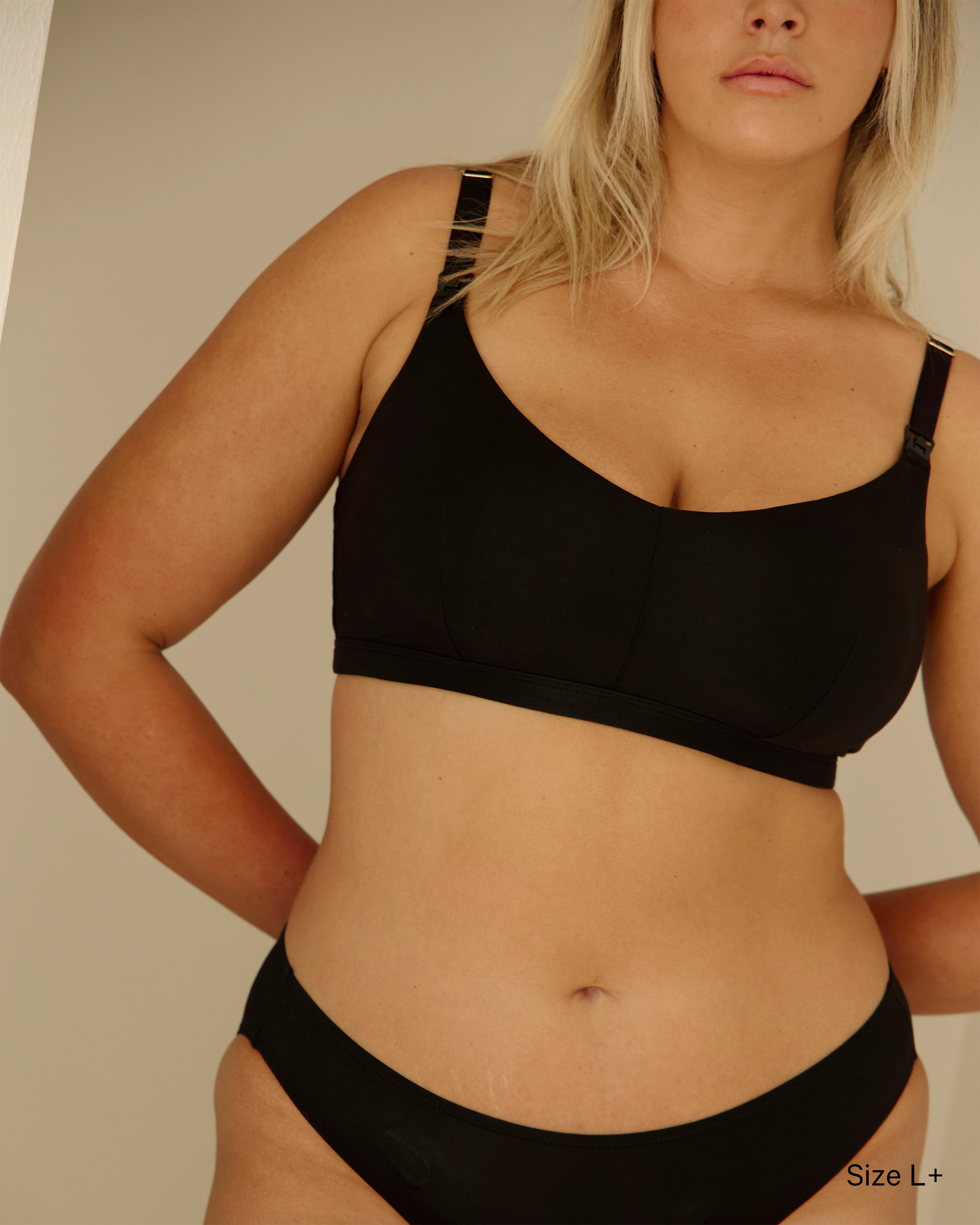 Lounge Nursing Bra - Black