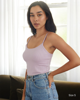 Soft Ribbed Nursing Tank - Lilac